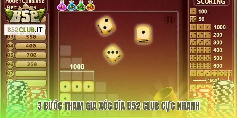 Ba bước vào game gồm chọn cửa đặt chip và xác nhận lệnh