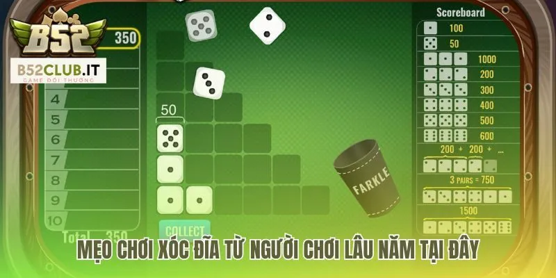 Mẹo chơi xóc đĩa b52 club là soi cầu bệt và cầu 1-1